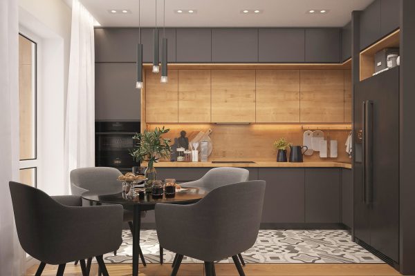 Kitchen Loft Strict Style Interior Design